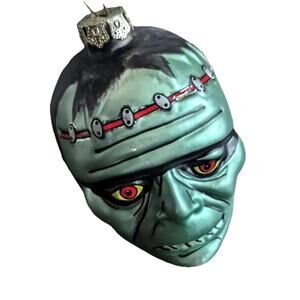 Archie McPhee Monsters Ornament Frankenstein Blown Glass Christmas Halloween
